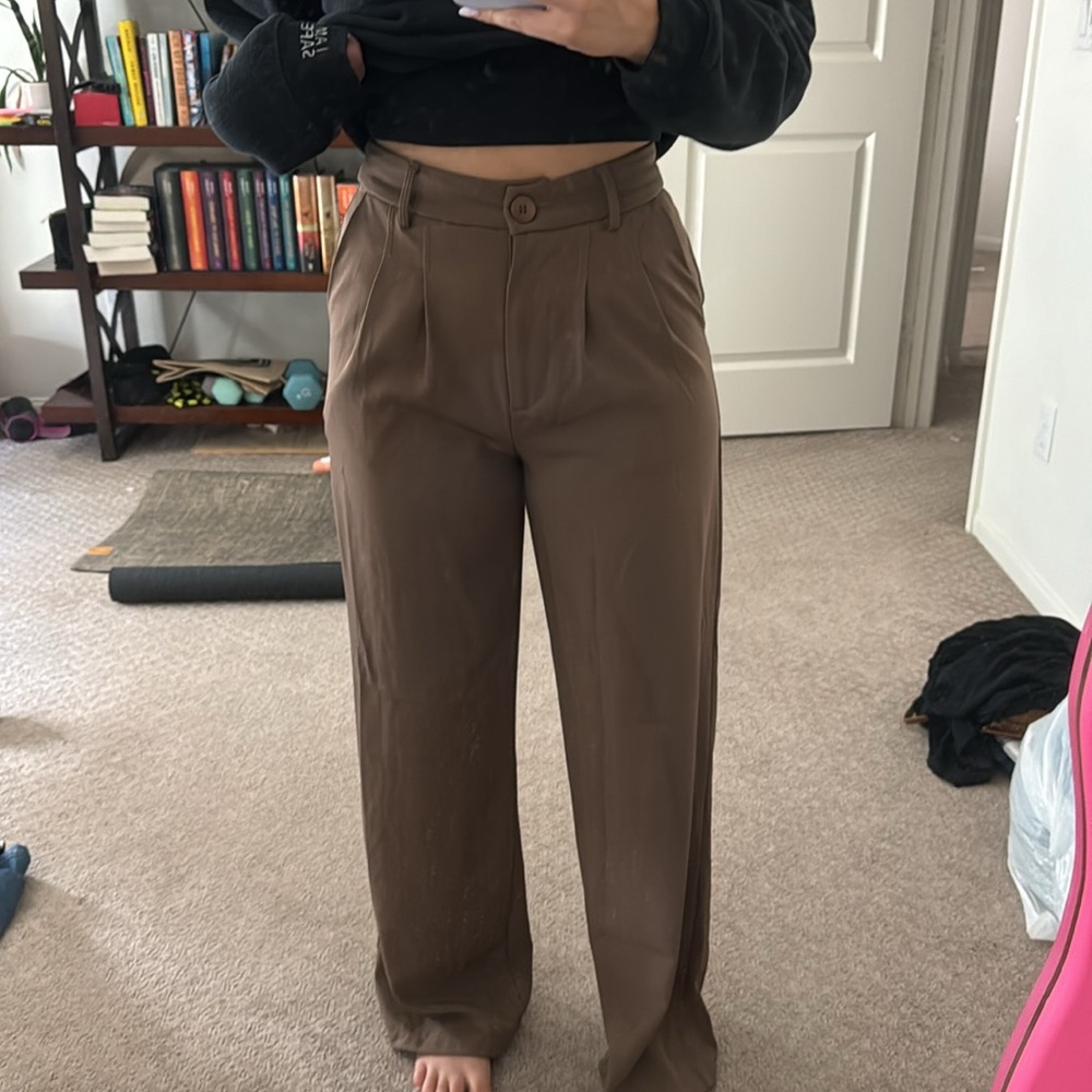Princess Polly brown trousers